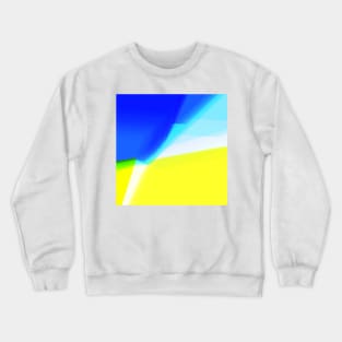 blue yellow white abstract texture Crewneck Sweatshirt